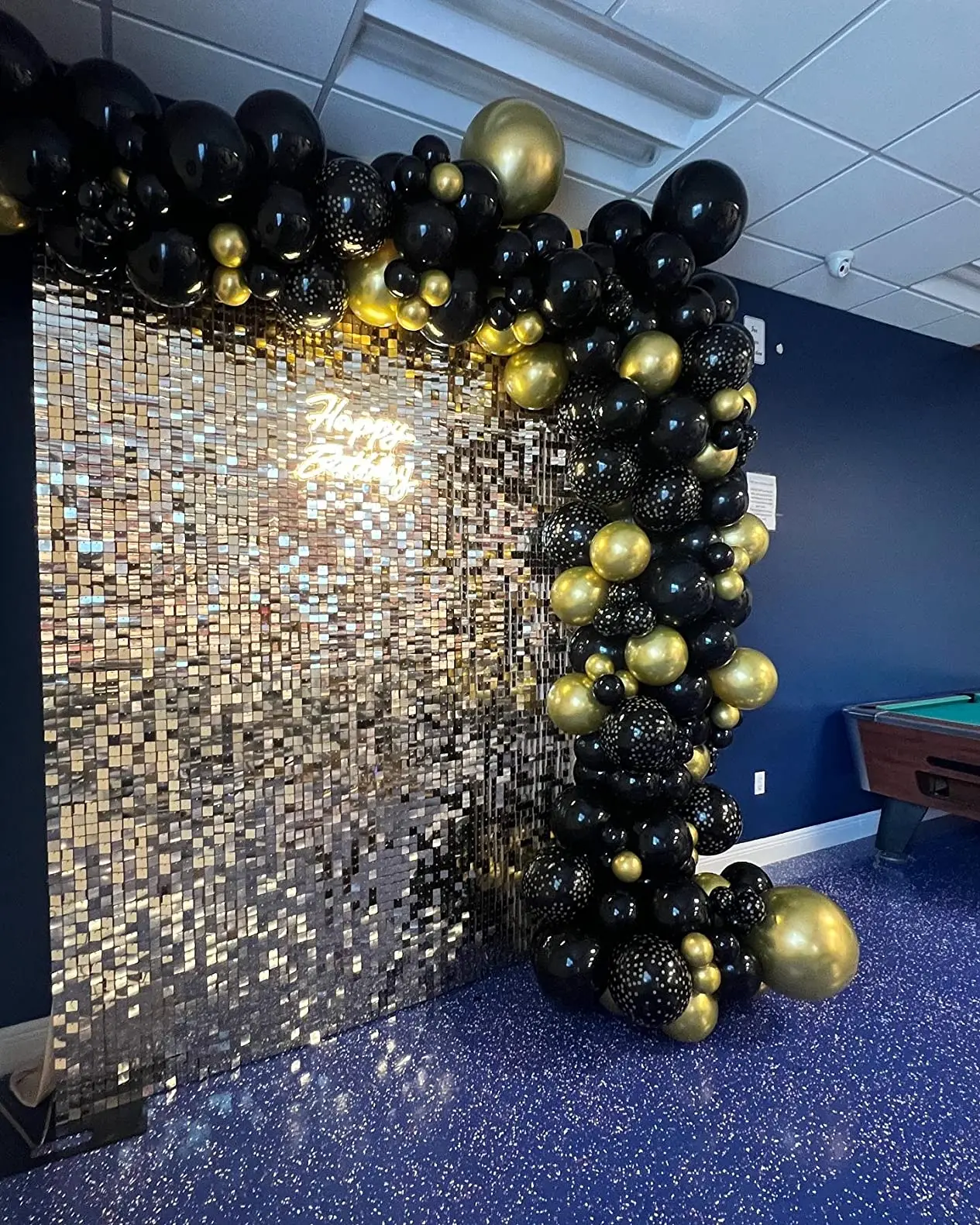 Mehofond серебряные блестки настенная панель фон 30x30 см мерцающий Блестящий Фон для