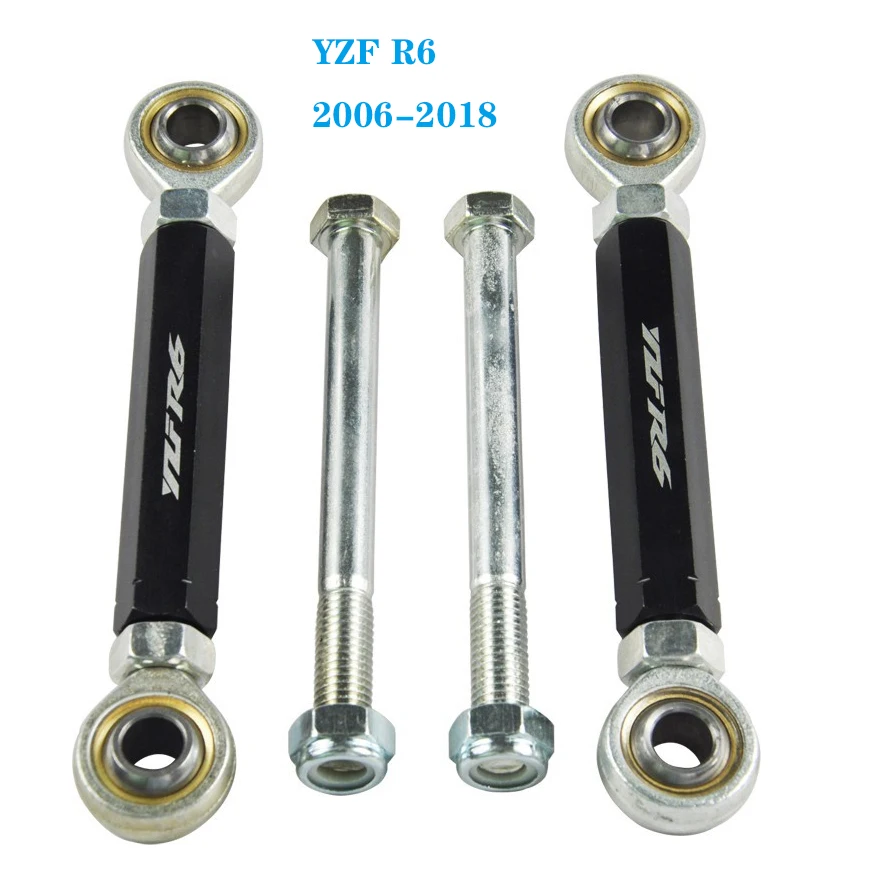 

Aluminum Rear Suspension Adjustable Lowering Links Kit For Yamaha YZF-R1 YZF R1 04-08 09-16 YZF-R6 YZFR6 06-20