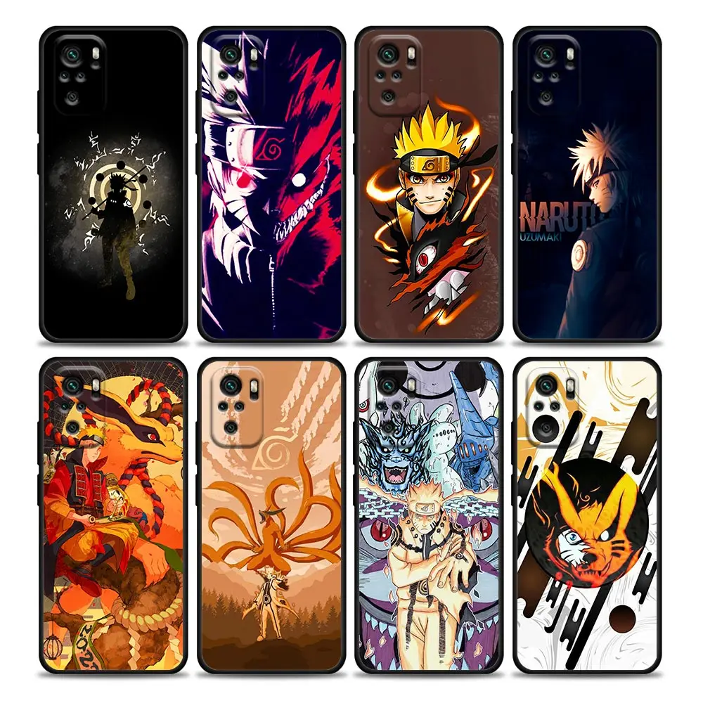 

Japanese Anime Uzumaki Naruto Phone Case for Redmi 10 9 9A 9C 9i K20 K30 Pro K40 Plus Pro Note 10 Pro 11 Pro Soft Silicone
