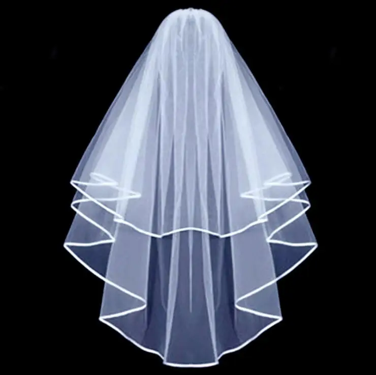 

White Simple wedding Veil Long Bride Veils girl bridal with comb 2023