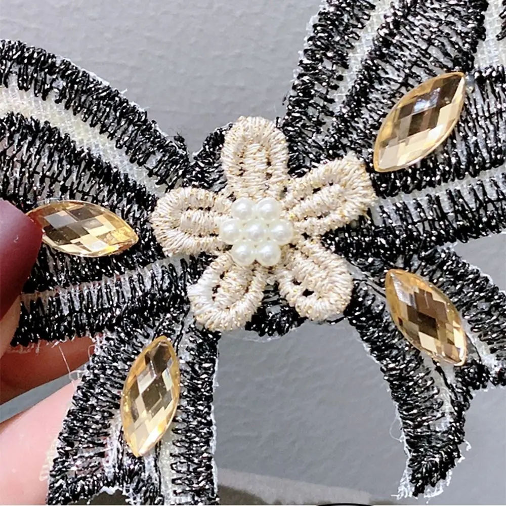 Милая Цветочная бесшовная Волшебная паста Лук Бабочка челка головной убор