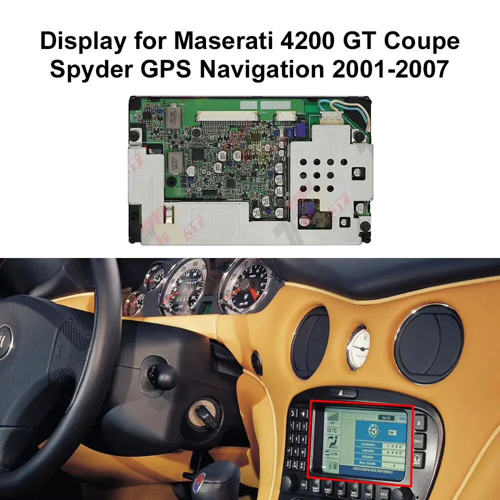 Фото ЖК-дисплей для GPS-навигации Maserati 4200 GT Coupe Spyder №2