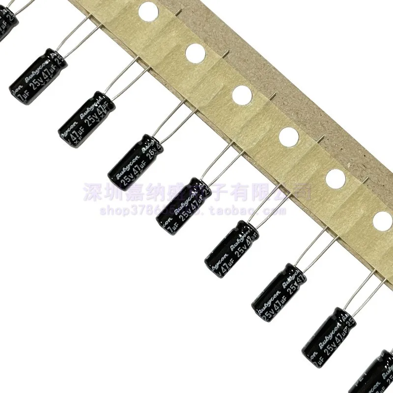 

50Pcs/lot Capacitor 25V 47UF 5*11 YXF High Frequency Long Life DIP-2 Aluminum Electrolytic Capacitor