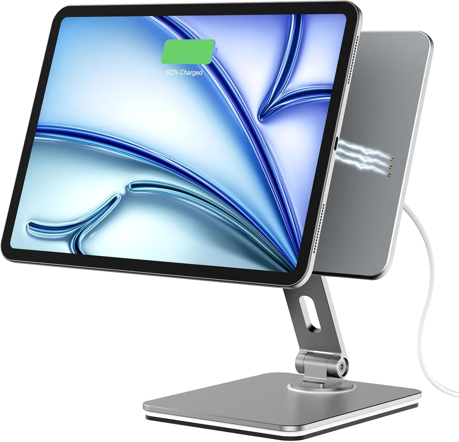 Подставка-держатель 2-в-1 для монитора и iPad (для экранов до 11 дюймов), отдельно стоящая подставка для монитора с поворотом на 360° °   Вращение и складывание, регулировка по высоте (art.: 3920dab8381cd) - 3920dab8381cd