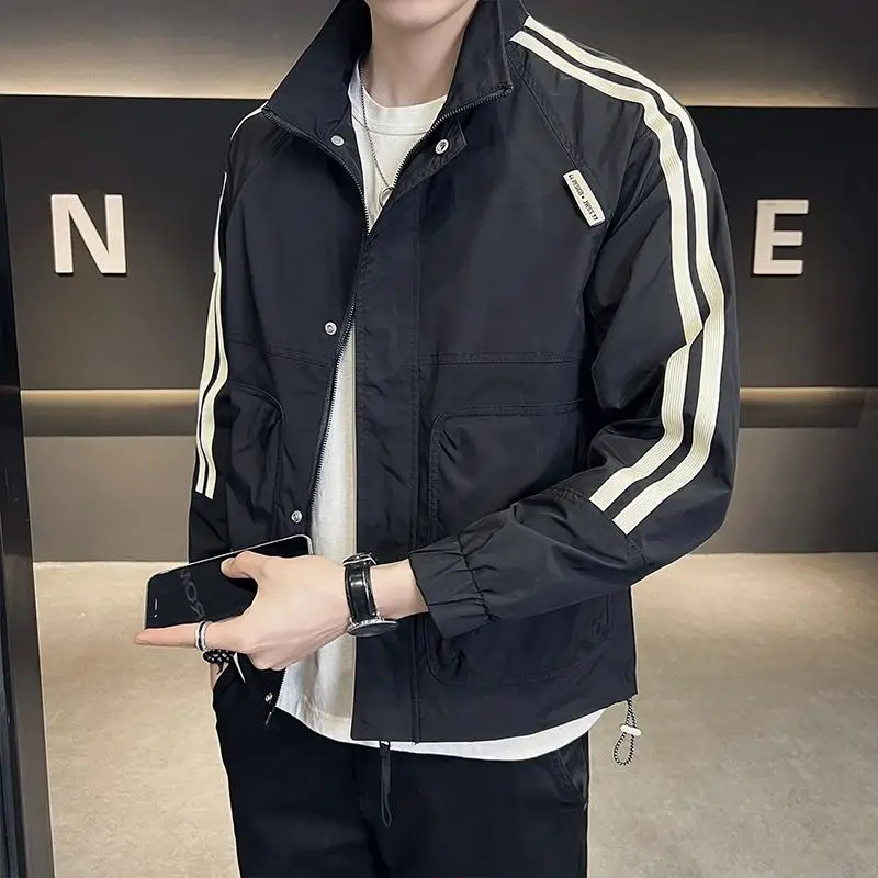 Мужская верхняя одежда на весну и осень новинка 2024 модная брендовая мужская