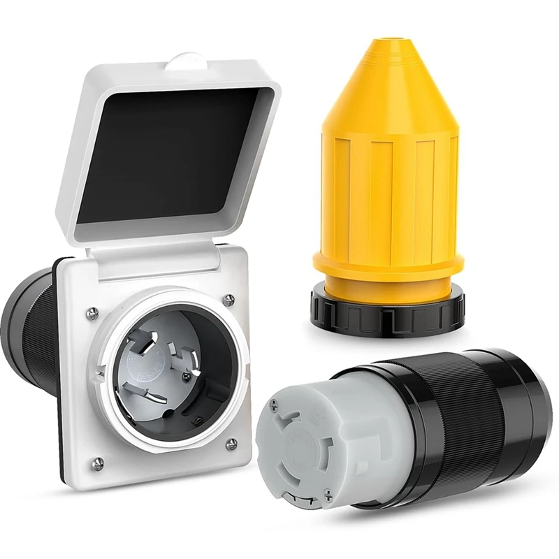 50 Ампер комплект питания на Впускной отверстие RV с защитным шнуром для загрузки