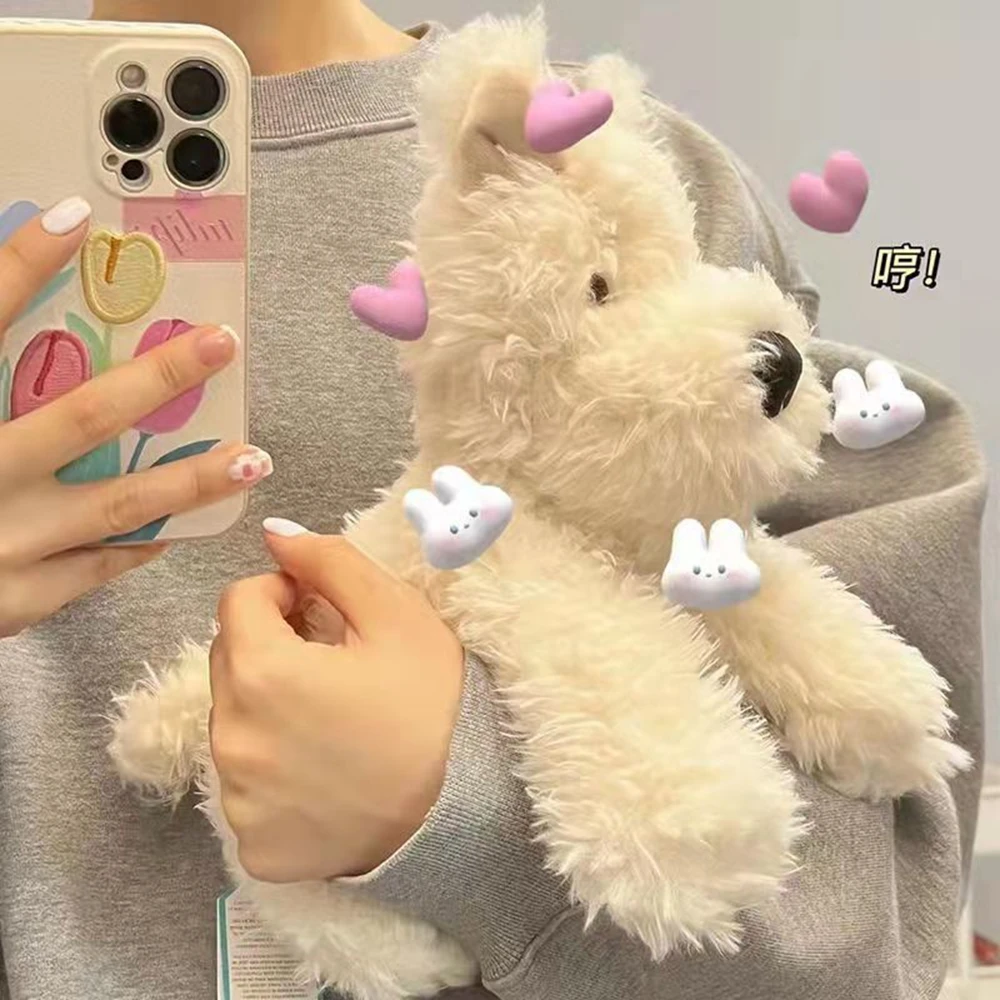

22CM Cute West Highland Puppy Doll Mini Soft Huff Plush Toy Girl Heart Gift Healing Department Toy