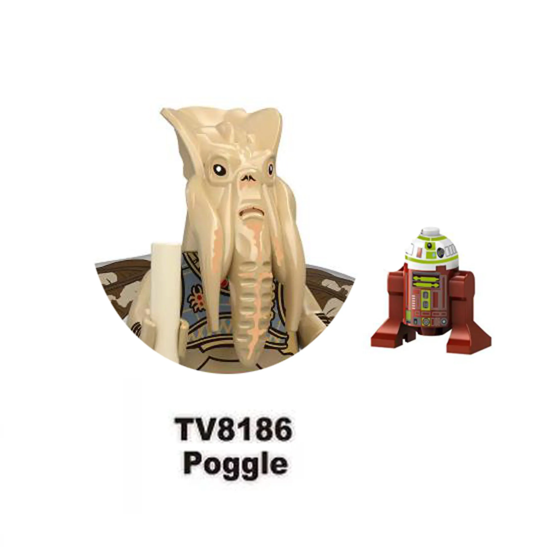Фото Строительные блоки GH0684, мини-фигурки Poggle, Boba Fett, KM66056, Ahsoka, Дарта Малака, TV6120, Wolfpack, Clone Trooper, Pio Koon №2
