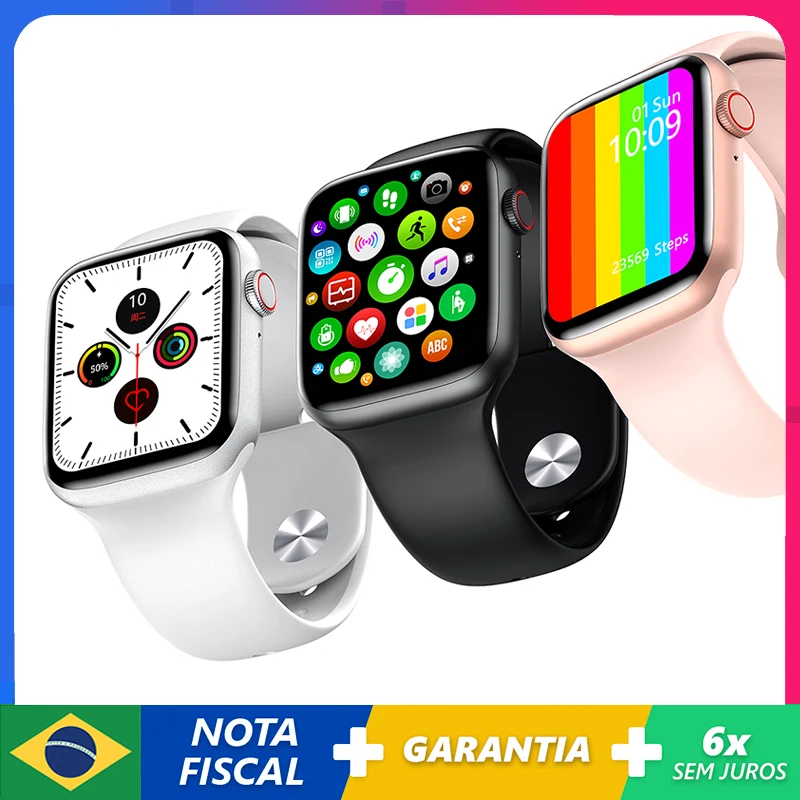 

Smart Watch For Women Men Full Touch Screen Bluetooth IP68 Waterproof Watches Sports Fitness Tracker Smartwatch W26 rose gold