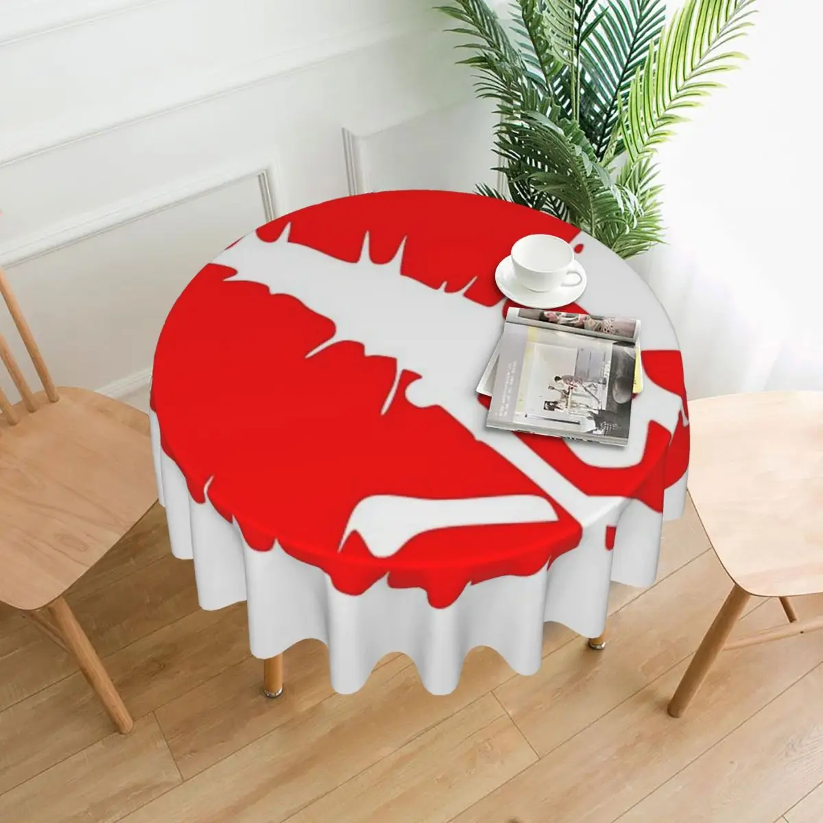 

Kiss Of Death Tablecloth 60in Round 152cm Waterproof Home Decor Great Gift