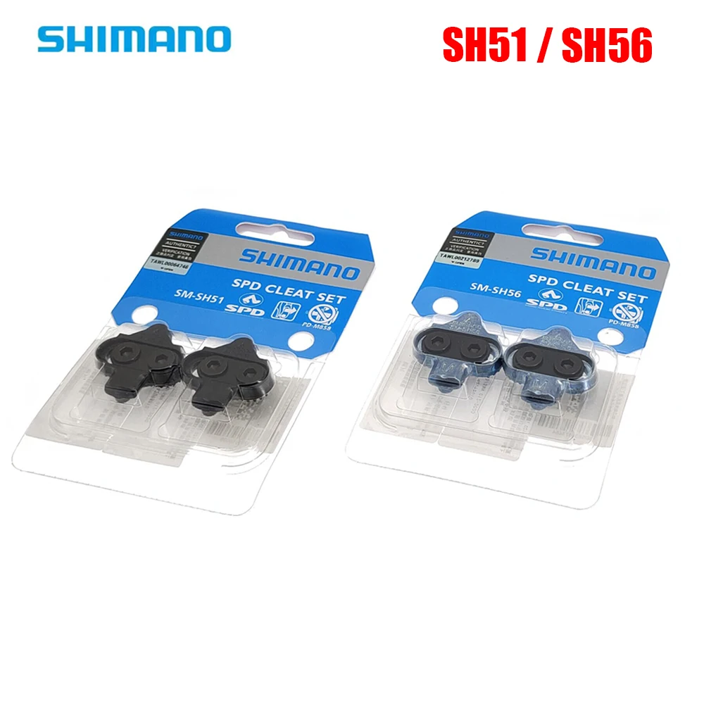 Shimano SPD SH51 SH56 Cleat Set MTB Bike Pedal Locking Singl