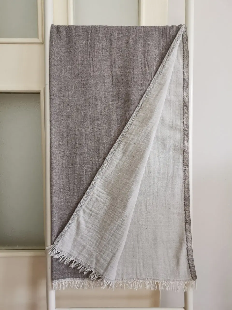 

Double Layer Straight Veld Baths Peştemali Bath Towel Beach Sauna Spa Shower Towel 95x175 Peshtemal Gray