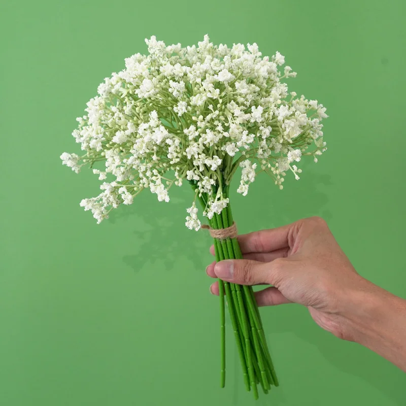 

16Heads 32 cm artificial plastic flower DIY bouquet for wedding decoration home