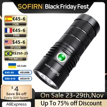 Sofirn SP36 Pro 8000lm Powerful LED Flashlight  4*SST40 USB C Rechargeable 18650 Torch