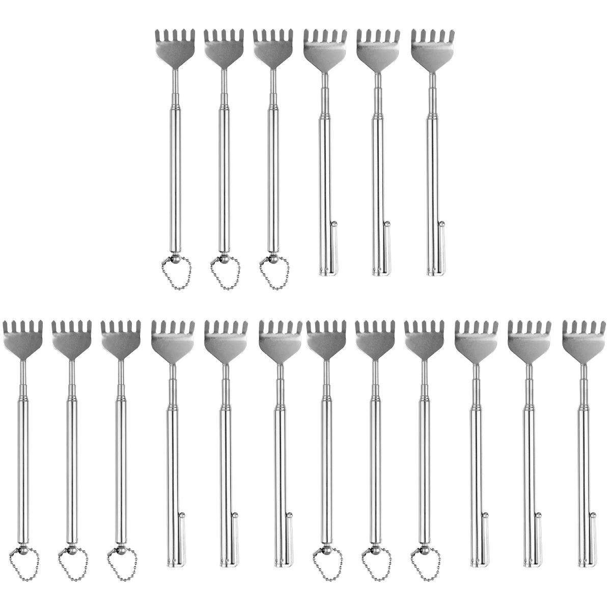 

18 pcs Tickle Stick Tools Telescopic Portable Back Scratcher