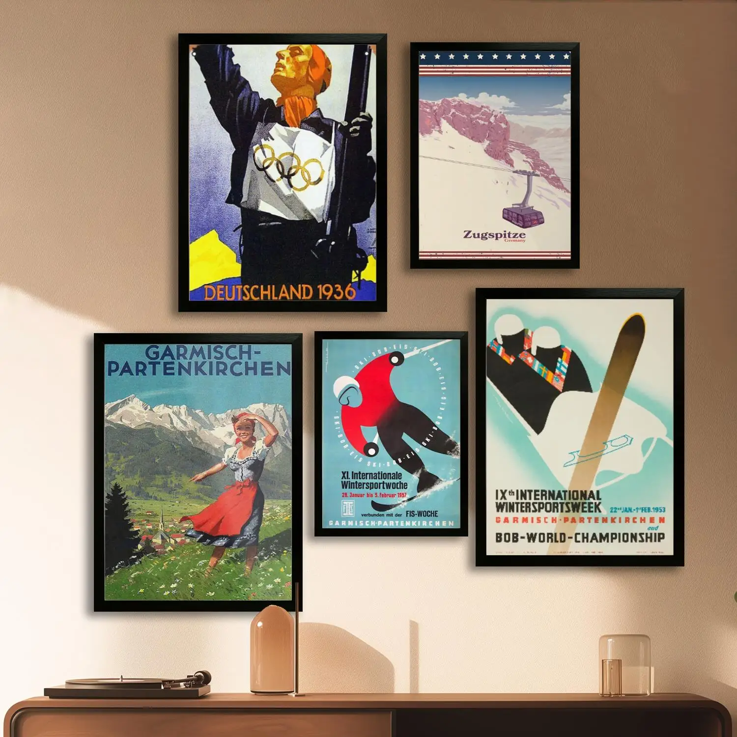 Garmisch-partenkirchen Холст Художественный постер Настенное искусство Картинный принт