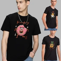 2022 summer fashion men cute monster printing t shirt personality trend loose o neck short sleeved casual loose comfortable tops