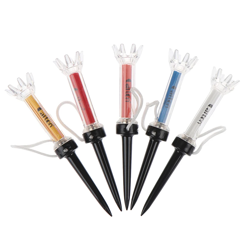 

5 шт. вращающиеся на 360 градусов тройники для гольфа 90 мм тройник для гольфа Магнитный понижающий держатель для мяча для гольфа