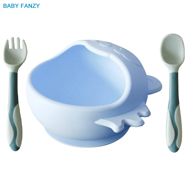 Силиконовая миска для кормления ребенка, без бисфенола А, водонепроницаемая детская посуда, детская посуда