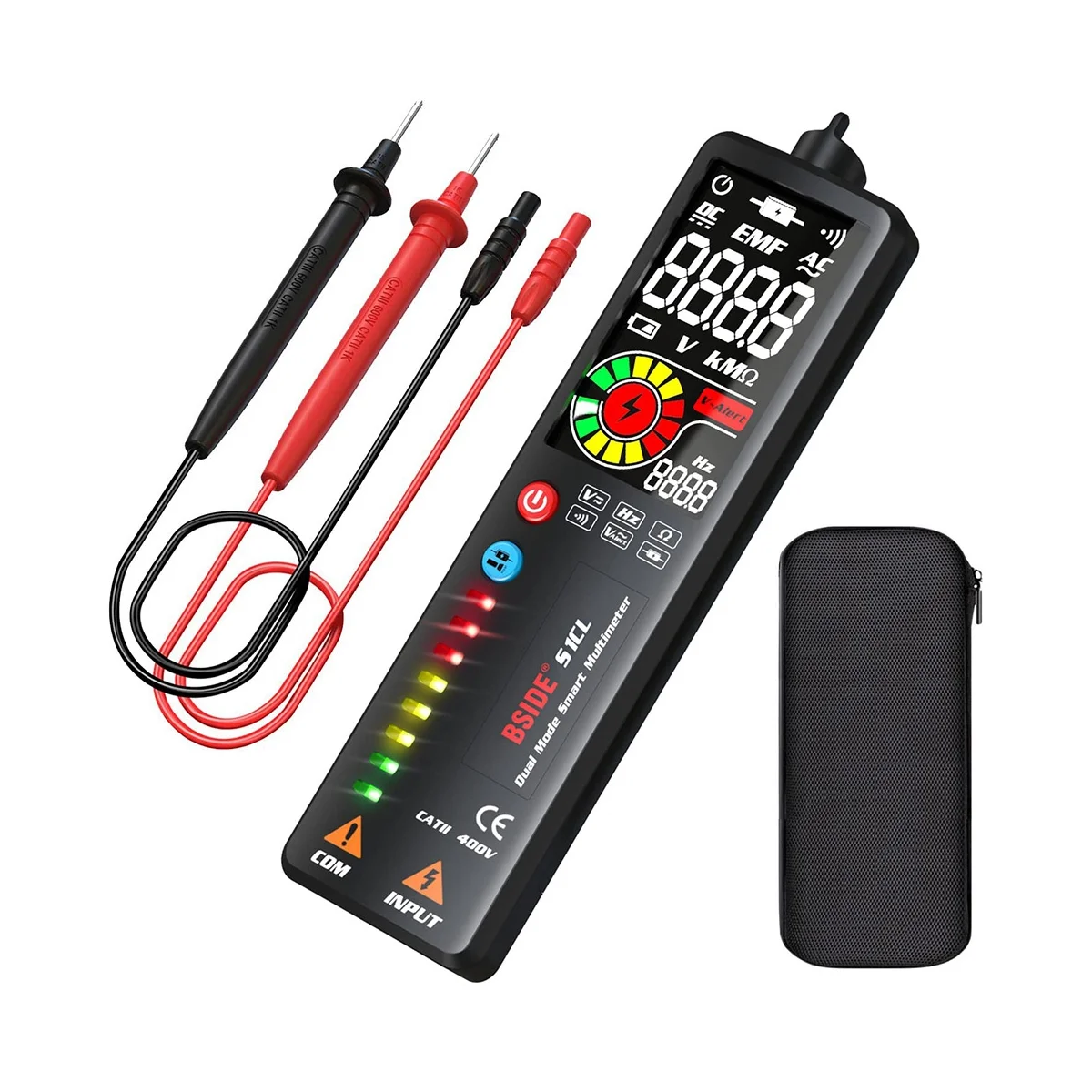 

S1CL Voltage Tester LCD 3-Results Display AC Voltage Detector Non-Contact with Adjustable Sensitivity Multimeter