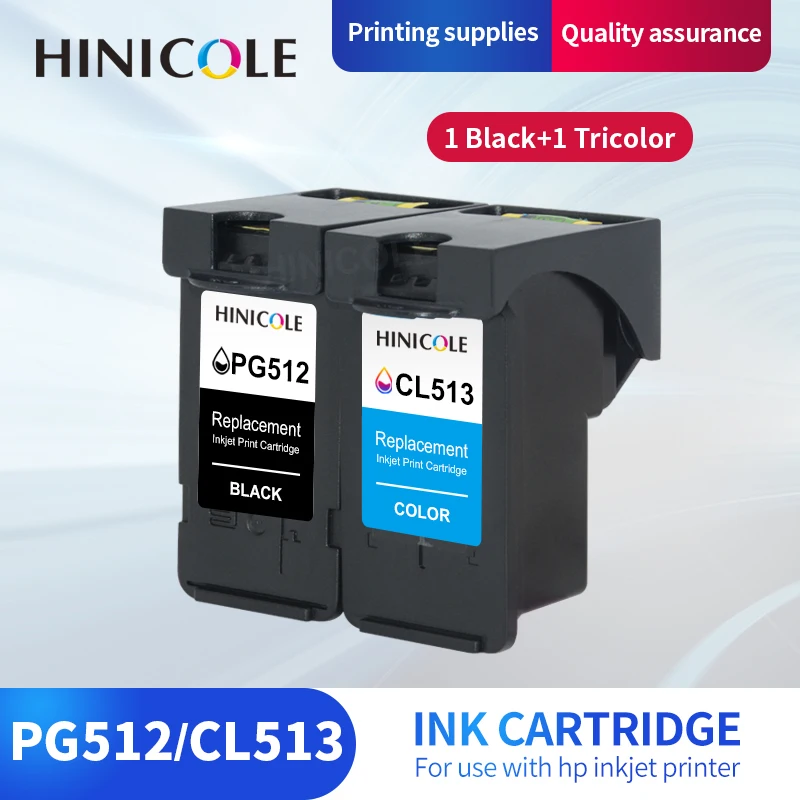 

HINICOLE Ink Cartridges PG 512 pg512 CL 513 Compatible for Canon IP2700 IP2702 MP240 MP250 MP252 MP260 MP270 MP280 MP282 Printer