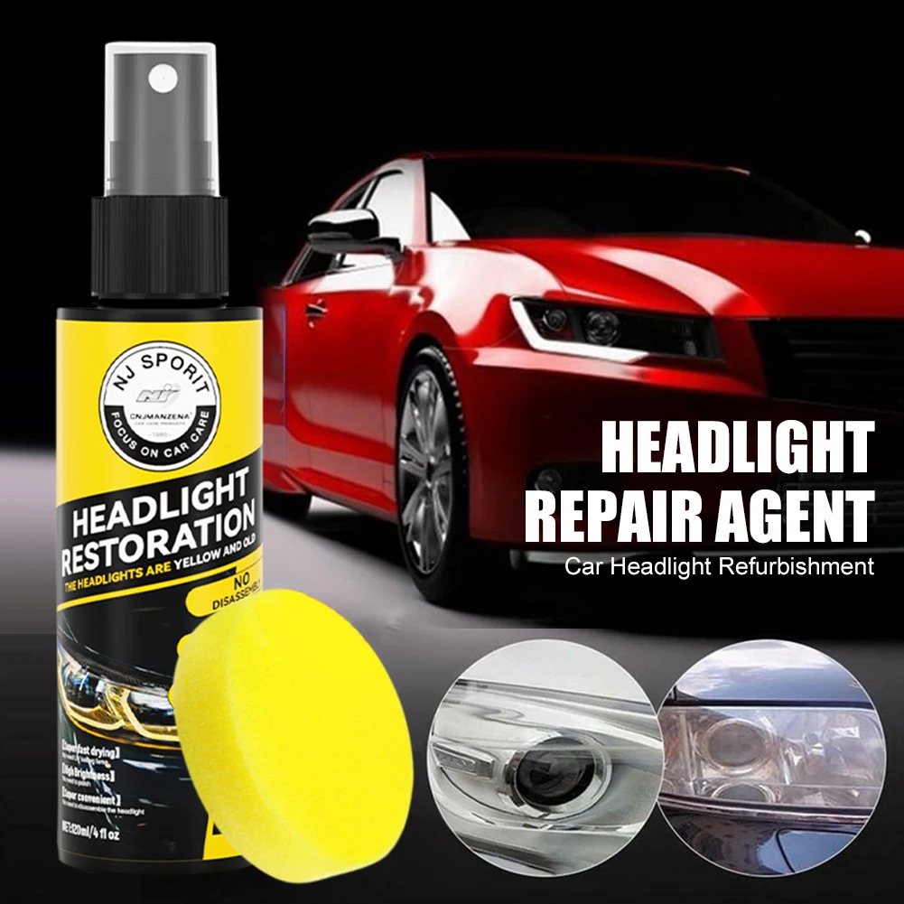 

Car Headlight Restoration Polishing Kit Headlamp Repair Agent Car Light Polisher Cleaning Paste Car Care Refurbish Yellow Repair
