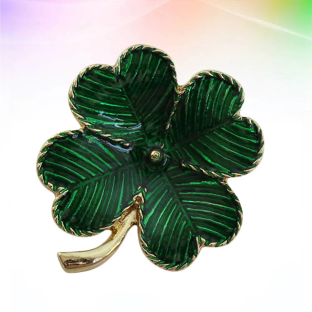 

Pin Brooch Day Leaf Shamrock S Four Patrick Patricks Lapel St Women Green Hat Costume Brooches Enamel Handmade Buttons Gift