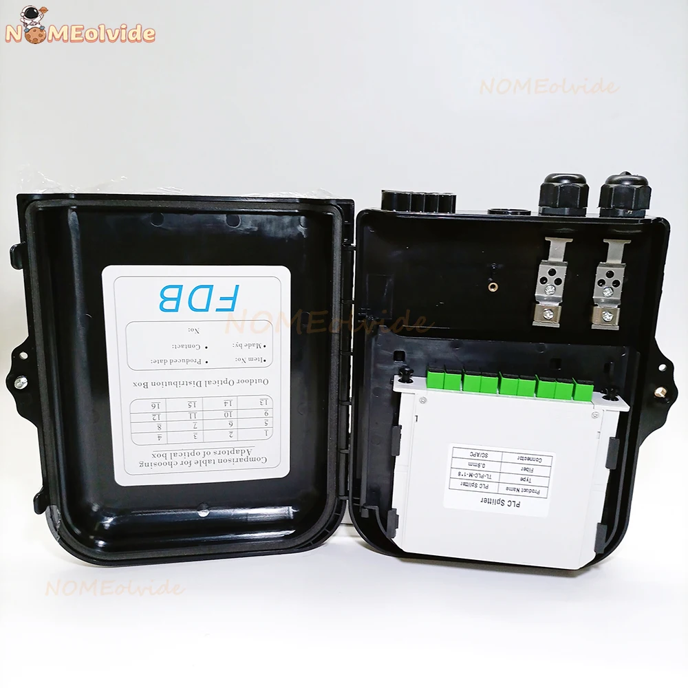 Оптоволоконная распределительная коробка неразрезанный кабельный порт