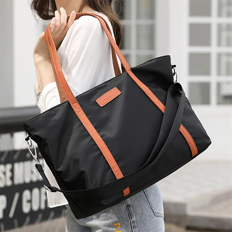 

Women Shoulder Bag Female All-match Commuter Nylon Oxford Large Capacity Casual Handbag Summer Travel Tote Shopping Bag