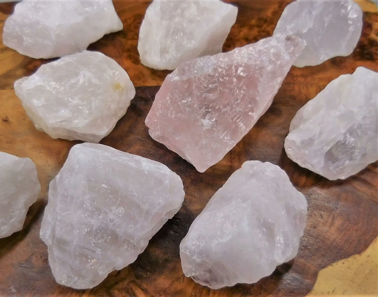 

1/2 lb Rough Rose Quartz Natural Pink Gemstone Crystals Mineral Rock Gem Tumble