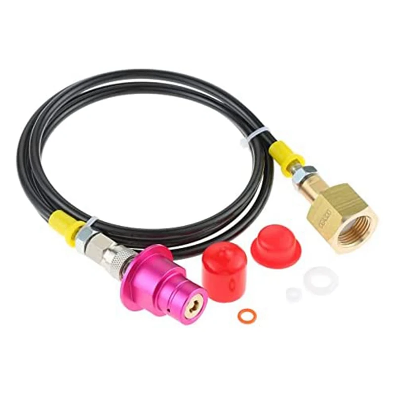 

SEWS-60-Inch CGA320 Soda Terra Stream Adapter With Hose, Co2 Tank Adapter Quick Connector Hose Special For DUO Terra Machine