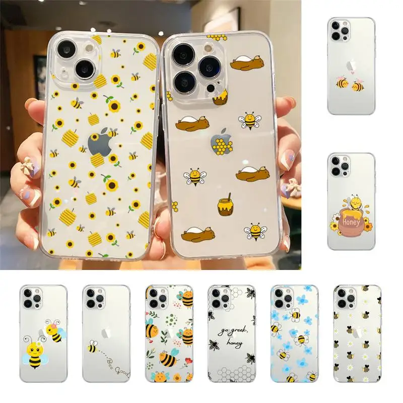 

Cute Animal Little Yellow Bees Phone Case For Iphone 7 8 Plus X Xr Xs 11 12 13 Se2020 Mini Mobile Iphones 14 Pro Max Case