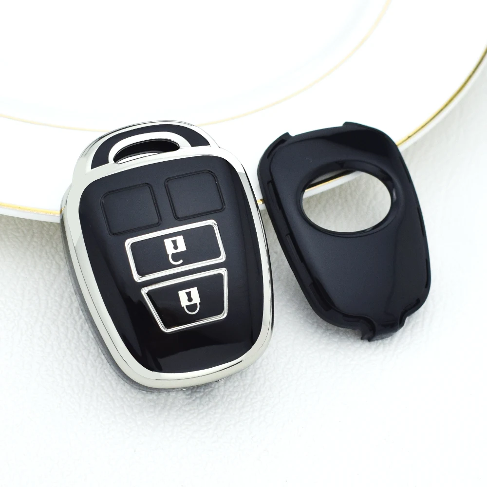 

Чехол-накладка из ТПУ с 2 кнопками для автомобильного ключа-пульта Toyota CAMRY Corolla 2012-2017 RAV4 Prius