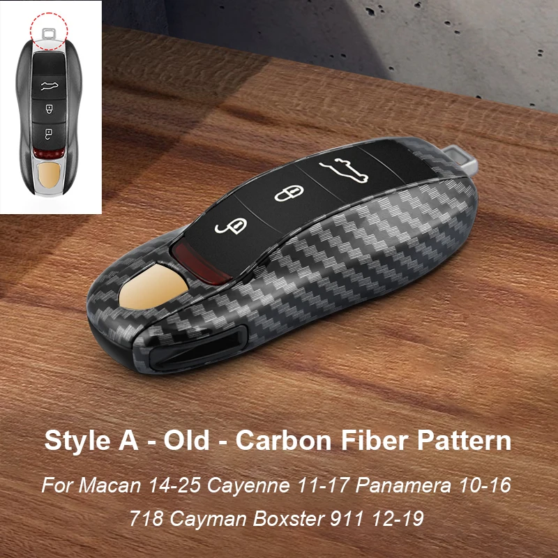 

Сплошной цвет ABS для Porsche Panamera Macan 718 Taycan 911 Cayman Boxster 971, чехол с дистанционным управлением, автомобильные аксессуары
