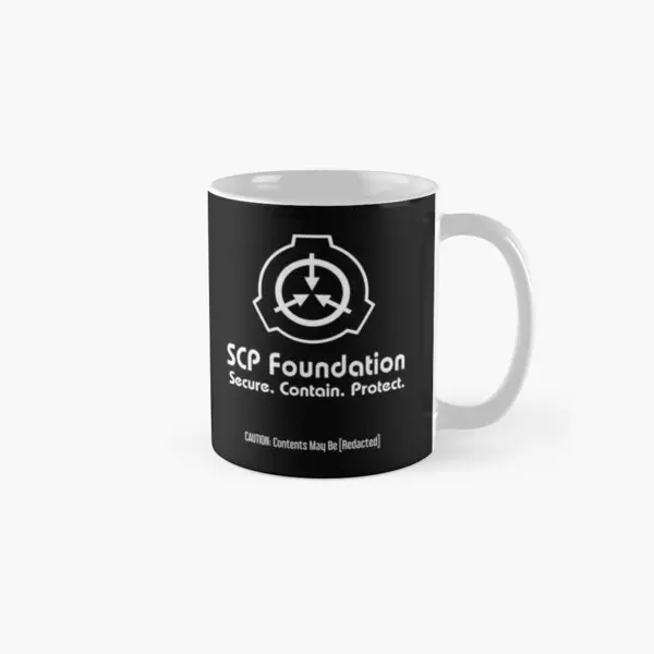 

Scp Foundation Contents May Be Redacte Mug Simple Picture Cup Gifts Printed Photo Handle Round Design Drinkware Coffee Tea
