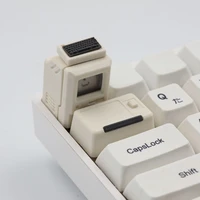 classic retro translucent keycap black pink esc1 5u tabcherry mx switch game mechanical keyboard keycap