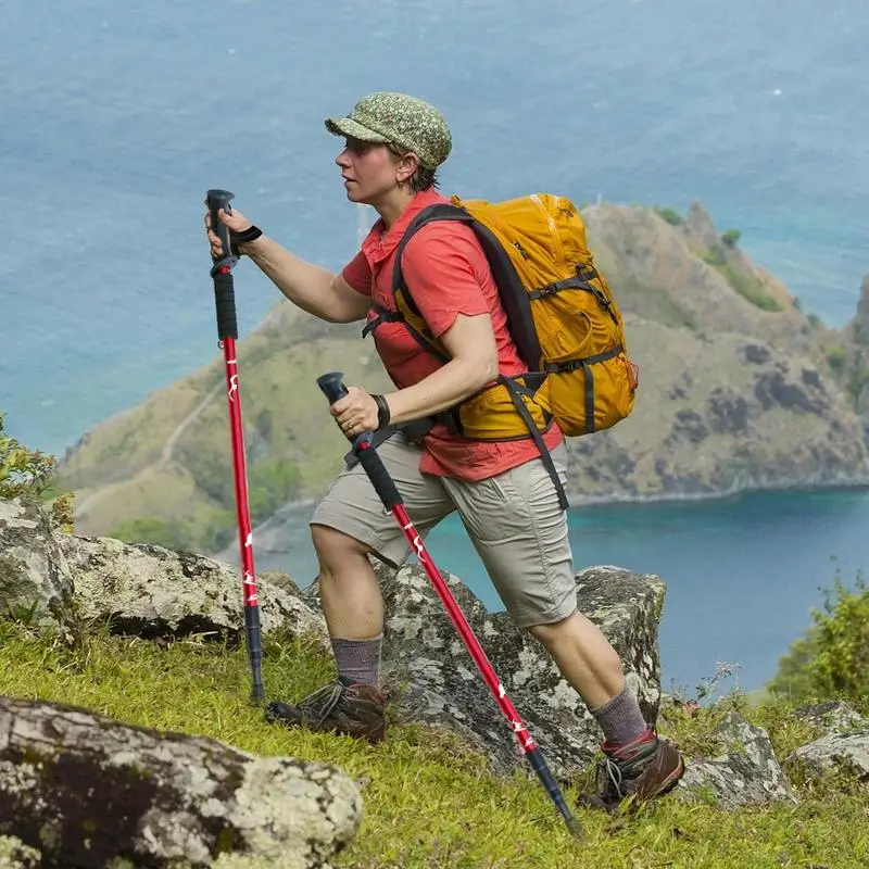 Выдвижной полюс для ходьбы Портативный мобильности противоударный из