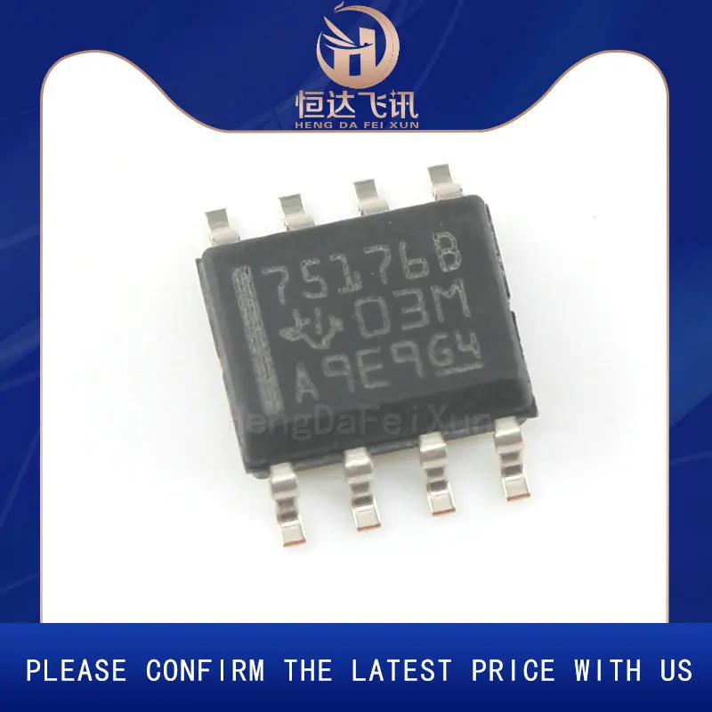 5pcs 100% New Original SN75176BDR SOP8 SN75176B SN75176 75176B RS-422/RS-485 Interface IC Differential Bus