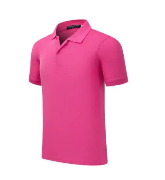 

New Style Summer Men's Candy Color Turn Down Collar Short Sleeve Quick Dry T-Shirt ABD239