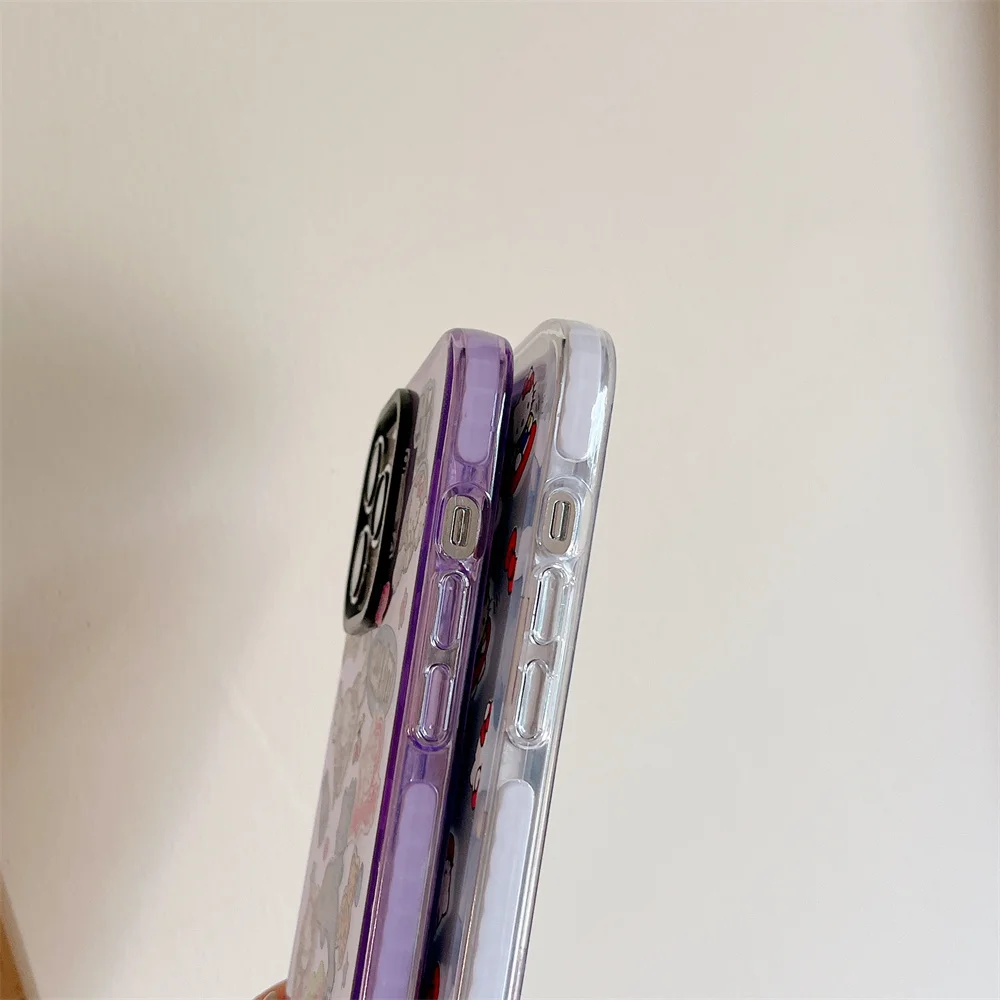 Miniso милый Hello Kitty для iPhone 15 16 promax 14 13 12 11 pro max чехлы телефонов прозрачный мягкий