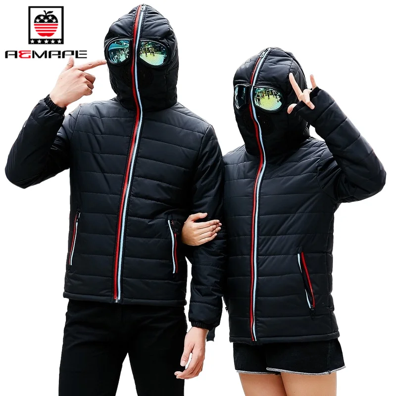 

AEMAPE Mens Thick Zipper Warm Parkas Men Parka Mens Solid Color Hooded Parkas Male 2022 Clothing Outside Coat Plus Size 4XL
