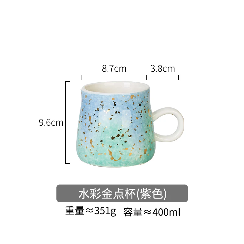 

Luxury Espresso Mugs Ceramic Creative Gold Travel Reusable Cups Tea Coffeeware Filizanki Do Kawy Kitchen Dining Bar EA60MK