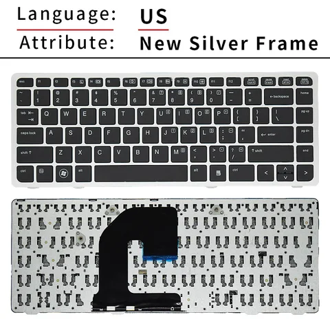 Новая русская клавиатура для ноутбука HP EliteBook 8460p 8460w 8460b 8470p 8470w 8470b 6460p 6460w 6460b 6470p 6470w 6470b