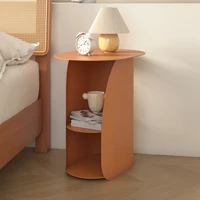 nordic metal bedroom cabinet modern minimalist bedside table space saving iron small night table storage shelf bedroom furniture