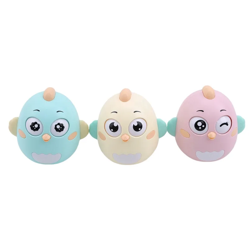 

Cute Baby Toys Nodding Moving Eyes Owl Doll ABS Baby Rattles Gifts Baby Roly-poly Tumbler Toy With Bell Toys For Children