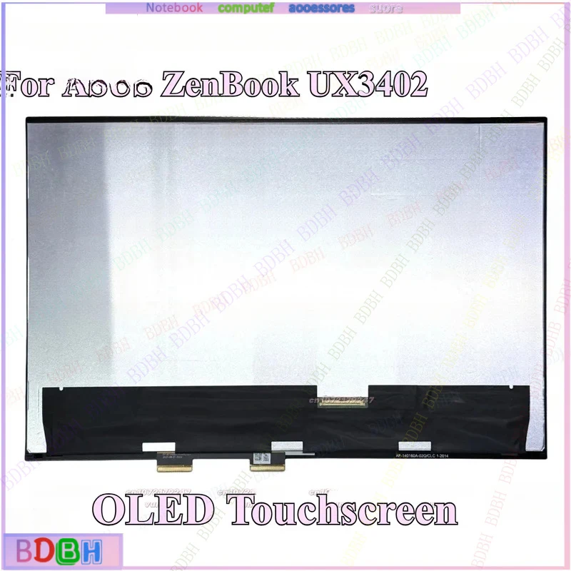 Фото ZQ Для ASUS ZenBook UX3402 UX3402Z UM3402 UM3402Y OLED IPS Дисплейный модуль с сенсорным экраном в сборе, сенсорный дигитайзер №4