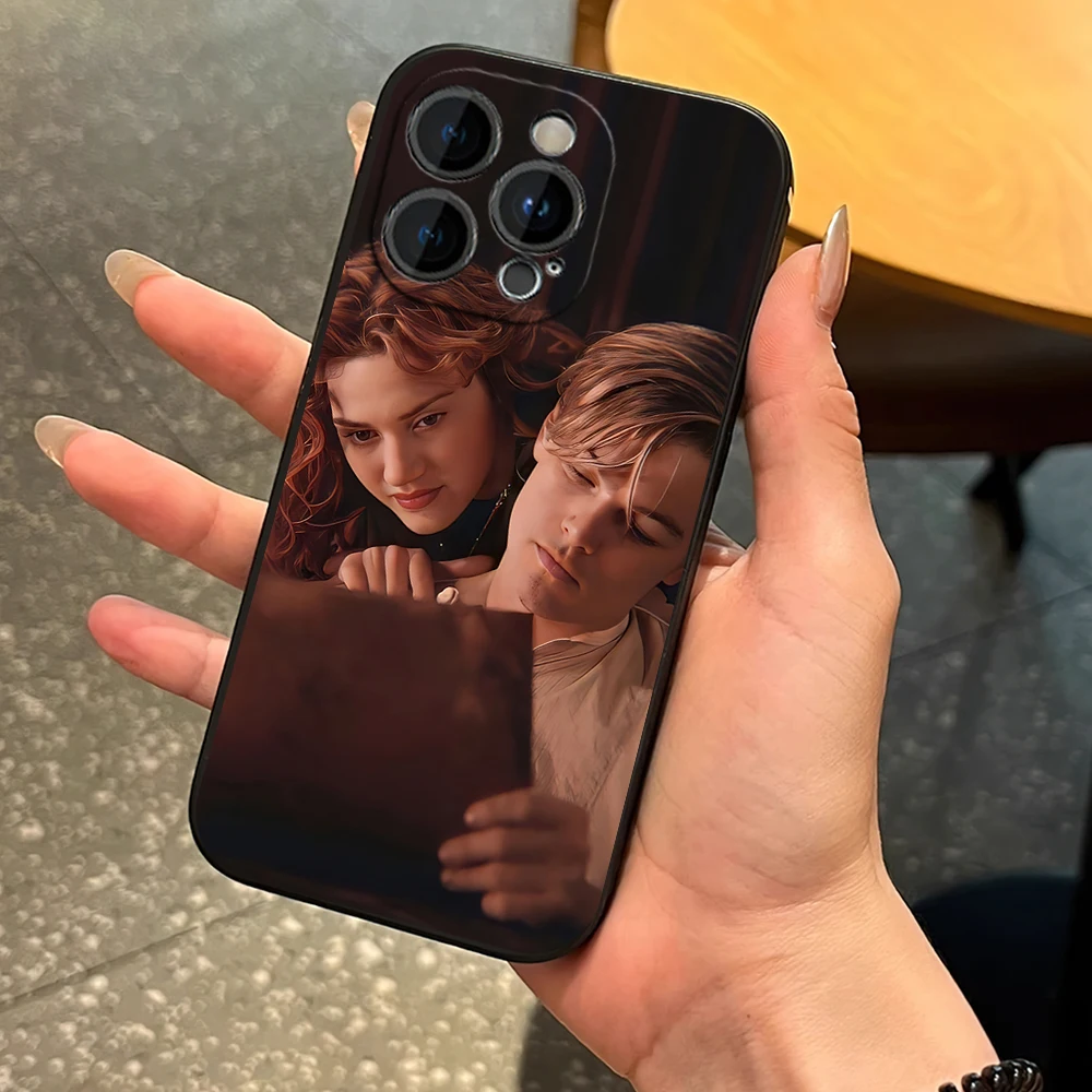 Movie T-Titanic Jack Rose Phone Case For Samsung S23 S22 ULTRA A22 A71 Black Soft Silicone Cover