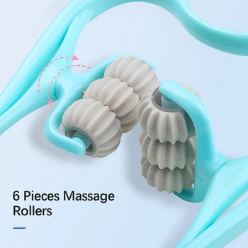Cervical Spine Massager Swan Shape Six-wheel Neck Shoulder Massager Roller Pressing Manual Massage Cervical Spine Health Care 3