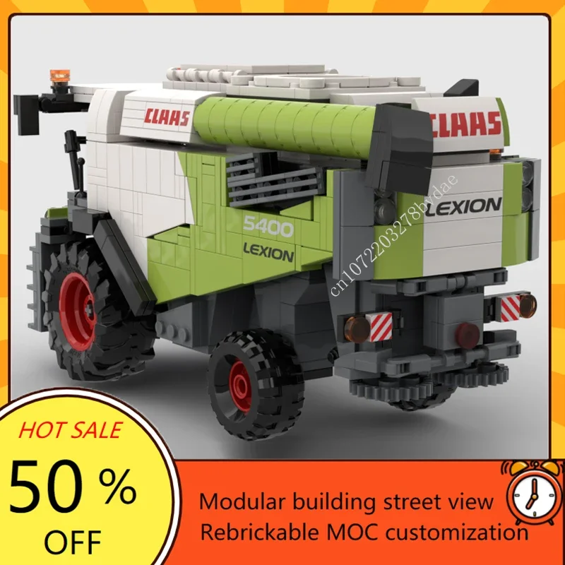 1218 шт. MOC City Claas Lexion 8900-5300 Набор головоломок на заказ - Креативный сборный комплект «сделай сам» для детей - подарок на день рождения и Рождество (art.: 3920d18fe2fd3) - 3920d18fe2fd3