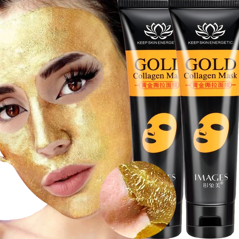 

60g 24k Gold Peeling Face Mask Deep Cleansing Anti Aging Anti Wrinkle Whitening Blackhead Removed Tear Off Mask Facial Skin Care